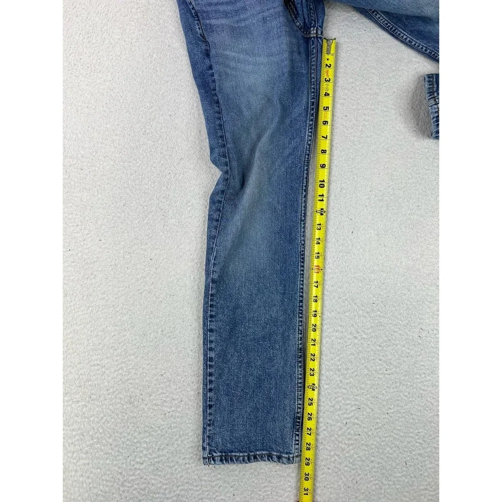 Levis 514 Mens 28x30 Blue Medium Wash Regular Straight Stretch Denim Jeans
